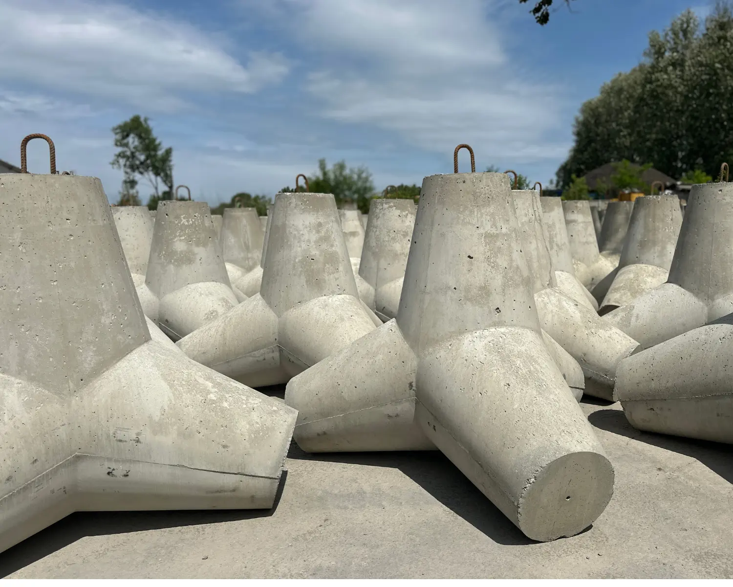 zapora starblock - jeże betonowe