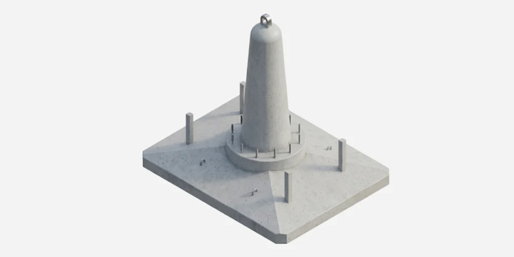 Fundamenty liniowe SF EC pod linie energetyczne 400 kV
