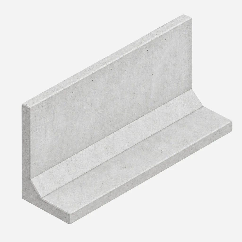 Mur Oporowy typu L 150x200x10x100 cm