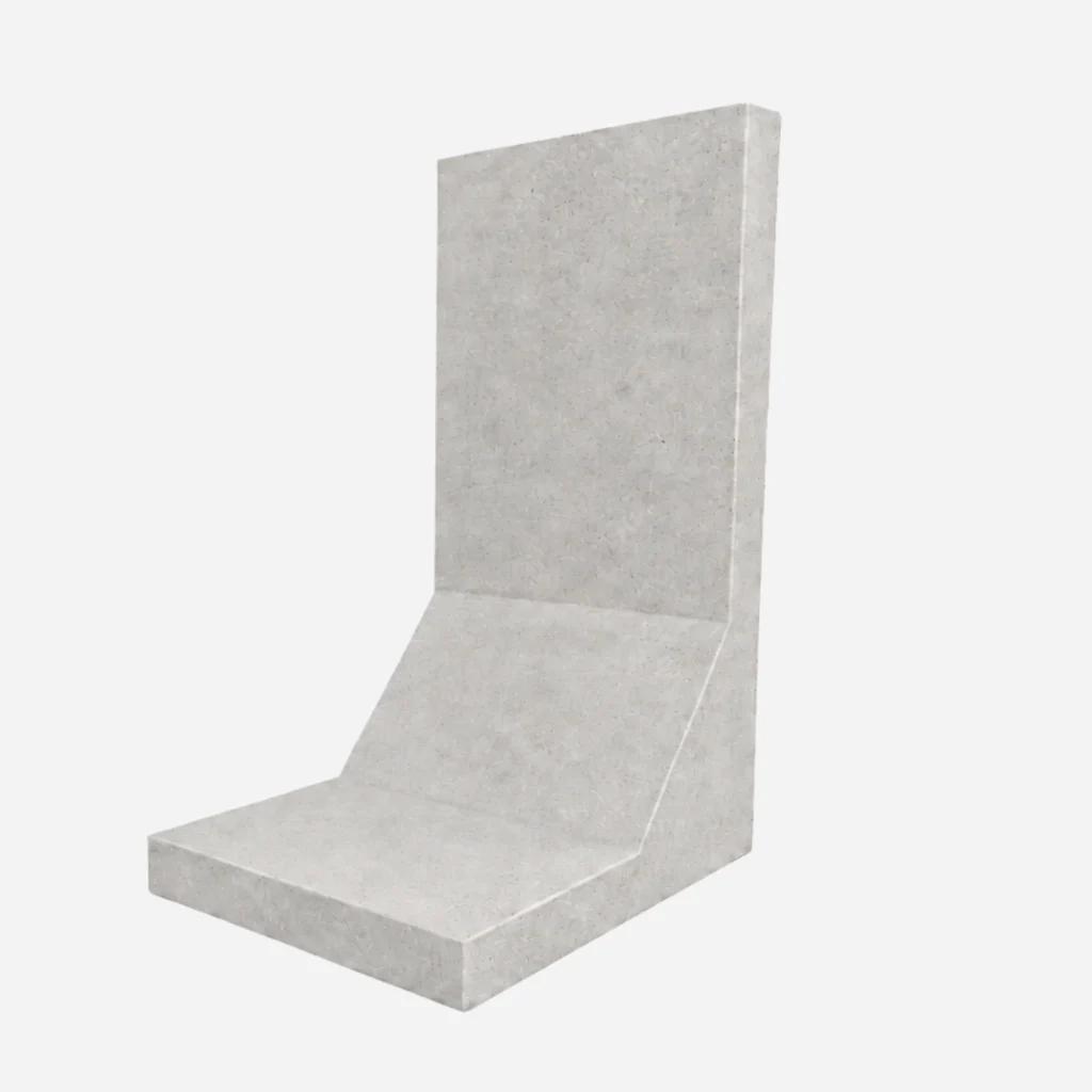 Mur Oporowy typu L 150x100x10x100 cm