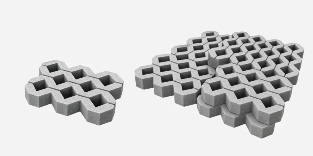 Płyty ażurowe szare<br/>40x60x10 cm (20kN/m<sup>2</sup>)